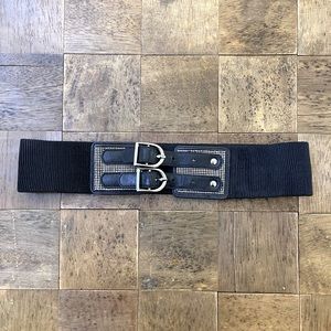 Betsy Johnson black studded belt. Size small.